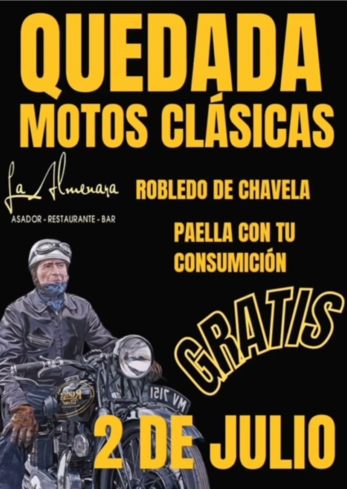 Quedada motos clásicas en Robledo de chavela - 2 de Julio 23