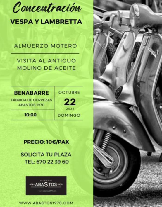 22 Oct 23 – Concentración Vespa y Lambretta – (Benabarre-Huesca)
