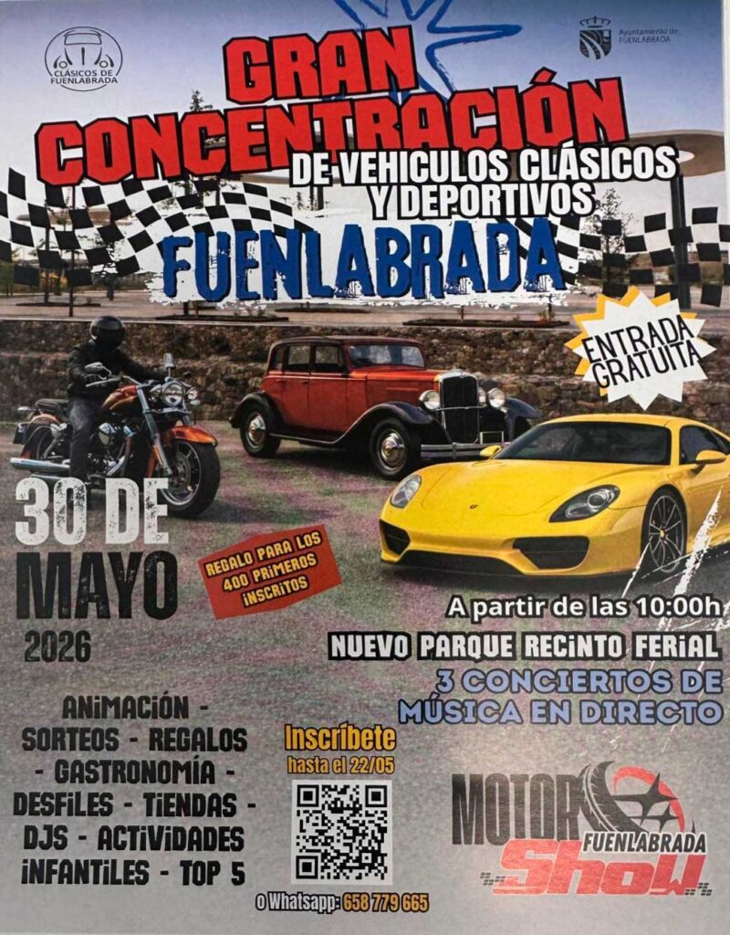 Concentración Vehículos Clásicos Fuenlabrada 2026
